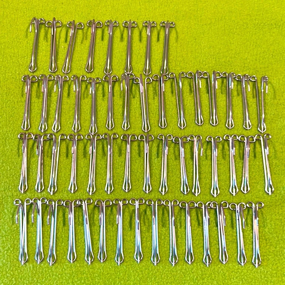 117 Drapery Slip-On Pin Hooks Assorted Sizes